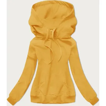 Dámská mikina Tenká žlutá dámská "klokaní" mikina (W06-117) odstíny žluté S (36)