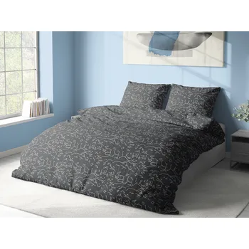 Povlečení Aaryans bavlněné povlečení Noční obloha šedé 140x200/70x90 cm