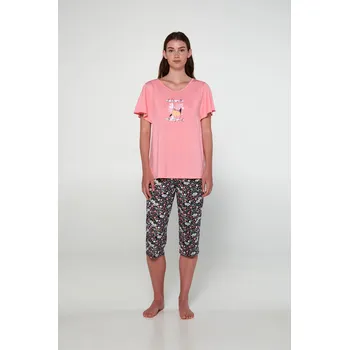 Vamp - Pyžamo s krátkými rukávy 20091 - Vamp pink geranium S