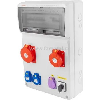 Rozvaděč Famatel v910-6kA - ZSFT21101000.1 /3952 Zás.skříň IP44 jištěná s chráničem 40/4/003