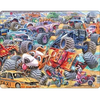 Puzzle Puzzle Monster truck závody