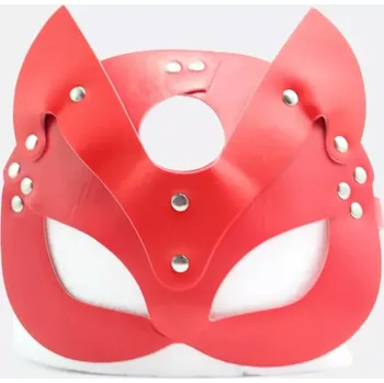 Erotická maska BDSM maska DK Toys Cat Woman - Červené