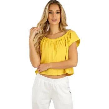 Dámské tričko Volnočasová halenka LITEX do pasu žlutá S