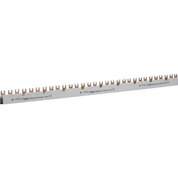 Hager KDN383B Hřebenové přípojnice 3P+k, 16mm&sup2/1m pro 3pól. jističe s pom. kontaktem