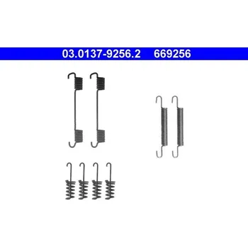 Brzdová čelist Sada příslušenství, parkovací brzdové čelisti ATE 03.0137-9256.2