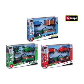 autíčko Bburago 10cm Farm traktor dárkový set