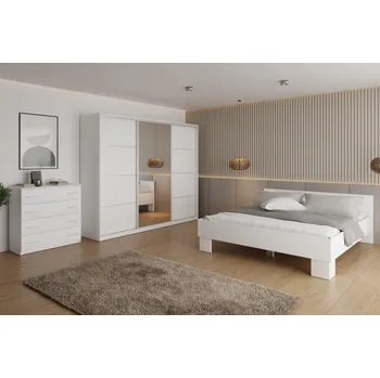 Ložnicová sestava Ložnice NEJBY BARNABA 250K, bílá + vyzvednutí ZDARMA