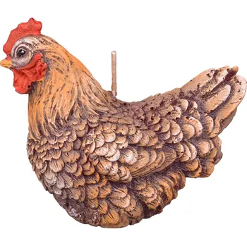 Velikonoční dekorace Svíčka SLEPICE velikonoční 11x9,5cm