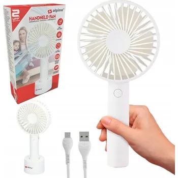 Domácí ventilátor Mini ventilátor Alpina Mini ventilátor bílý