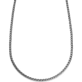 Náhrdelník Essentials | 5mm pšeničný řetízek stříbrné barvy - Lucleon