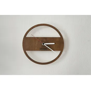 Hodiny Clocker Dřevěné hodiny Simple Barva ručiček: černá