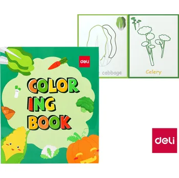 omalovánky Omalovánky ZELENINA 12 listů DELI EN042