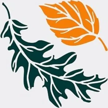 Plastová šablona, PODZIMNÍ MOTIV 4, 15x15 cm, 1 kus