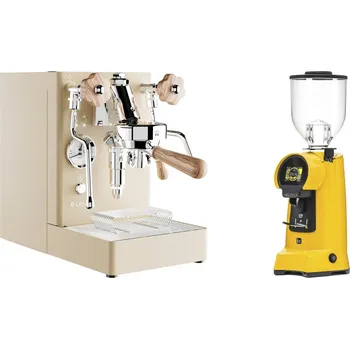 Kávovar Lelit Mara PL62X V2, gold + Eureka Helios 75, yellow