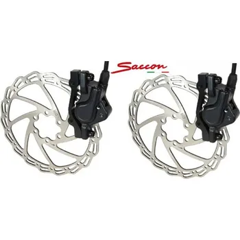 Cyklistika Brzdy kotoučové hydraulické Saccon černé P+Z sada