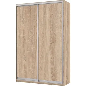 Šatní skříň Skříň 2D 1500x600x2400, 2 DTD, Světlý dub sonoma