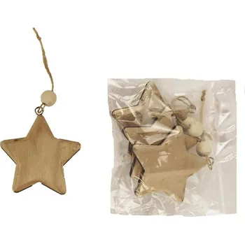 Vánoční dekorace Dekorace hvězda, 3 ks D4088-20