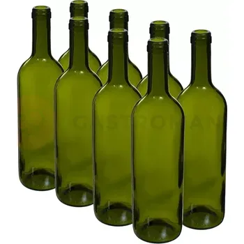 Sklenice Láhev Olivová na víno 750 ml - balení 8 ks. | BROWIN, 631471