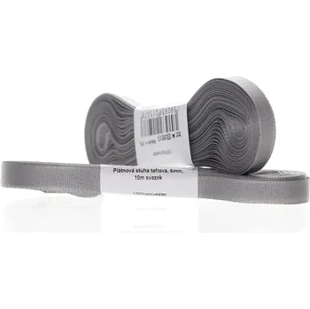 Stuha Stuha a.s. Dobruška Šedá 6 mm / svazek