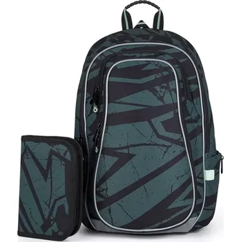 Školní batoh Školní batoh Zelený kámen Topgal LYNN 24018 SET SMALL