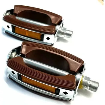 Pedál na kolo Šlapadla (pedály) Stadion, Jawa Babetta, Korado - sada - hnědá