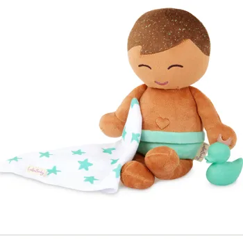 Panenka plyšová do vany kluk Lulla Baby Light Brown Hair