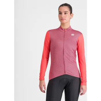 cyklistický dres SPORTFUL Cyklistický dres s dlouhým rukávem zimní - CHECKMATE THERMAL - červená S