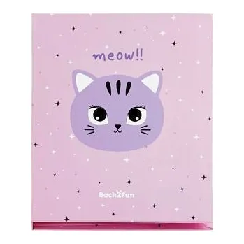 Poznámkový blok se samolepicími doplňky "Back2Fun", růžová kočka, APLI MR28713