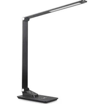 Lampička LED Stmívatelná stolní lampa s USB LED/7W/230V 3000K/4000K/5500K černá + záruka 3 roky