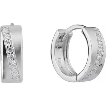 Náušnice BEALIO BEALIO Stříbrné náušnice KROUŽKY 03-06048-2667 bílá
