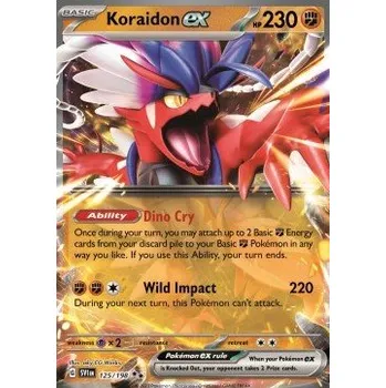 Karetní hra Pokémon SV1en 125/198 Koraidon ex - Scarlet & Violet