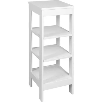 Koupelnový nábytek Aqualine Etide ETIDE policový regál 36x86x36 cm, bílá mat ET086