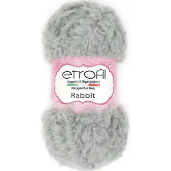 Příze Etrofil Rabbit 79128 Šedá (Plyšová příze Rabbit šedý 79128)
