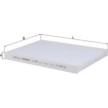 Ventilátor topení a klimatizace Filtr, vzduch v interiéru KNECHT LA 587