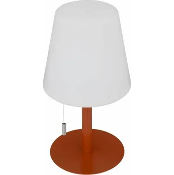 Lampička ZAHRADNÍ STOLNÍ LAMPA 30 cm ČERVENÁ s KLOBOŠEM na USB
