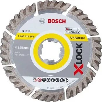Řezný kotouč BOSCH X-LOCK Standard for Universal, 125 × 22,23 × 1,6 × 10, 2 ks
