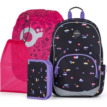 Školní batoh Školní batoh Puntíky Topgal KIMI 24010 SET LARGE