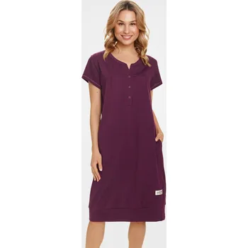 Dámská noční košile Kojicí bavlněná noční košile Temperance