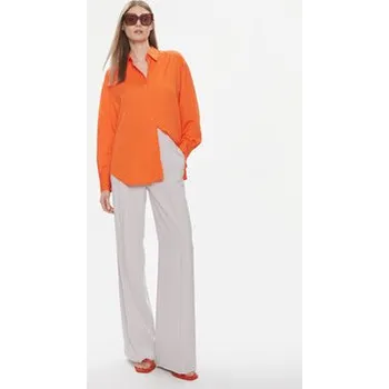 Pánská móda Calvin Klein Košile K20K206777 Oranžová Relaxed Fit 32