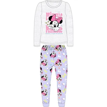 Dívčí pyžamo Minnie Mouse - licence Dívčí pyžamo - Minnie Mouse 5204B997, šedý melír / fialková Barva: Šedá, Velikost: 116