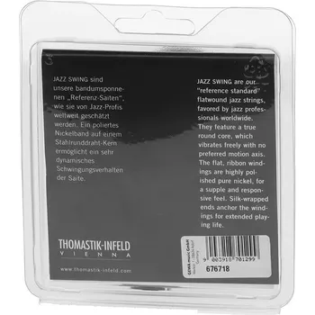 Struna pro kytaru a smyčcový nástroj Thomastik-Infeld Struny pro E-kytaru Jazz Swing série Nickel Flat Wound 142896