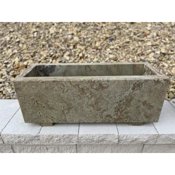 Zahradní dekorace ZahradniDekorace Velký HLADKÝ květináč z pískovce - 70x25 výška 25 cm, 40 kg