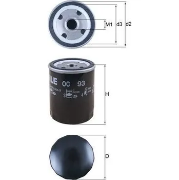 Olejový filtr Olejový filtr MAHLE OC 93