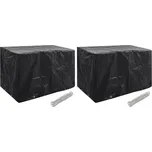 vidaXL Plachty na zahradní nábytek 2 ks 8 oček 140 x 70 x 90 cm