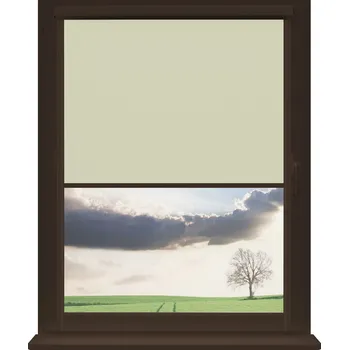 Roleta Dekodum Zatemňovací roleta v hnědé kazetě, barva látky Pearl Šířka (cm): 46, Výška (cm): Standardní (do 150 cm), Strana mechanismu: Práva