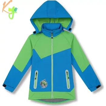 Chlapecké oblečení Chlapecká softshellová bunda zateplená Kugo HK5603 zelená / modrá