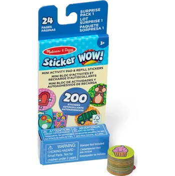 samolepka Samolepky - Sticker WOW! náplň s mini knížkou, Překvapení (M&amp;D)