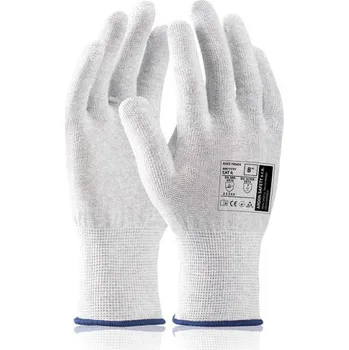 Pracovní rukavice ARDON Rukavice RATE TOUCH ESD A8060/07 7 Standartní Šedá odstíny