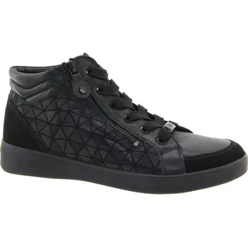 Dámské kozačky ARA Dámský černý kožený kotník 1224499-01-265 Velikost 39