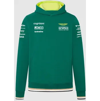 Pánská mikina Týmová mikina s kapucí Aston Martin F1 Team 2024 zelená XXXL